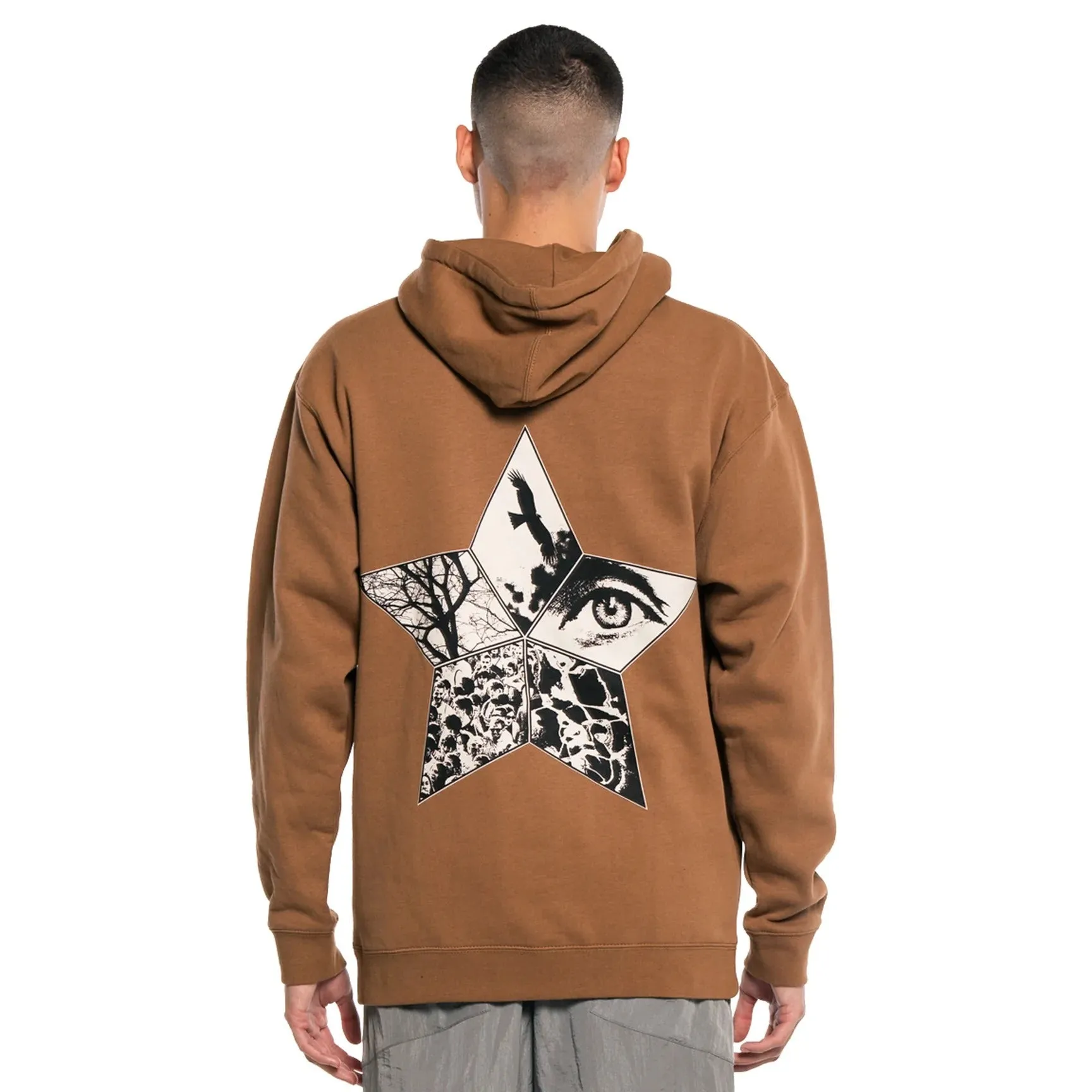 Pleasures Men Flying Hoodie Caramel