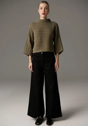 Pol Daily Boxy Knit - Light Khaki