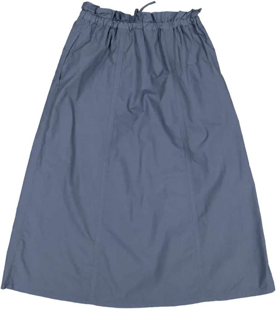 POSITANO_62 Long skirt - Ardoise