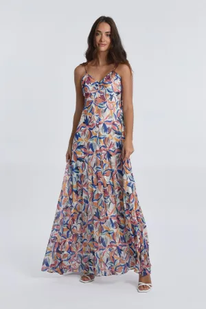 Printed Long Maxi Dress