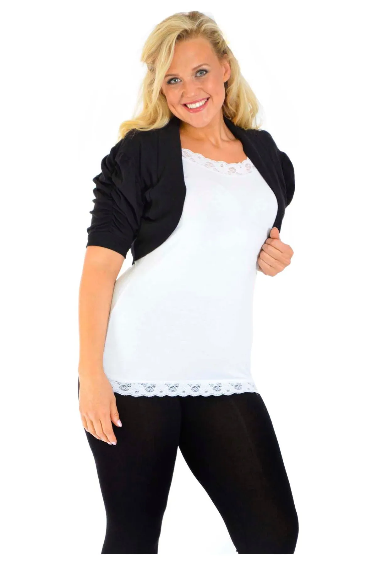 Puff Sleeve Bolero Shrug