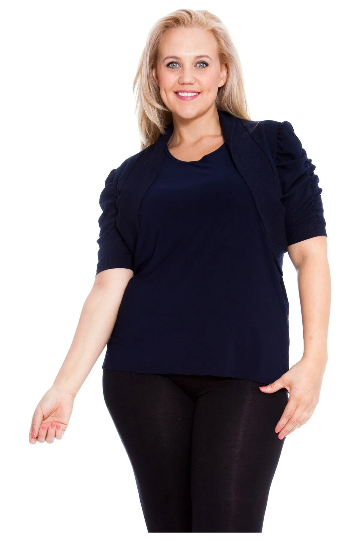 Puff Sleeve Bolero Shrug