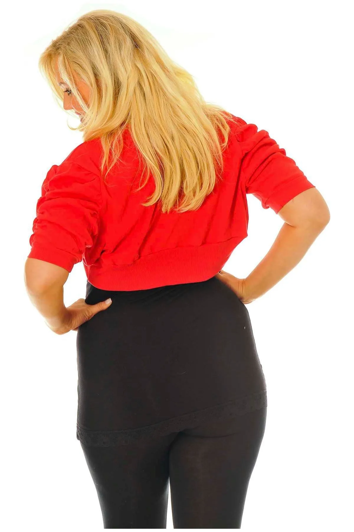 Puff Sleeve Bolero Shrug