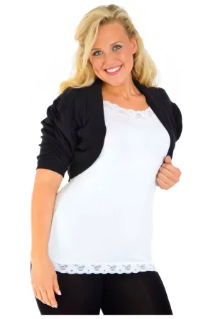 Puff Sleeve Bolero Shrug