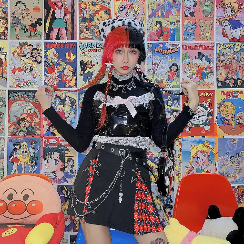 Punk pin skirt YC23994