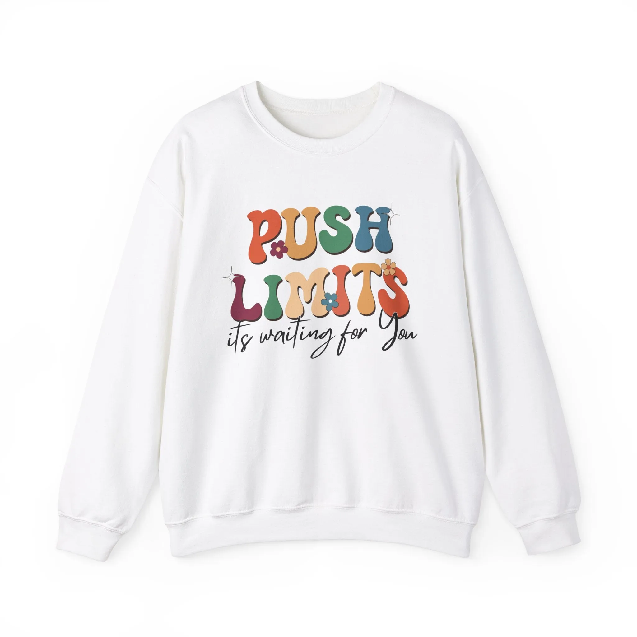 Push Limits Motivational Sweatshirt, Motivational Quotes, Inspirational Quote Shirt, Positive Sweatshirt, Motivation Men Women Shirt