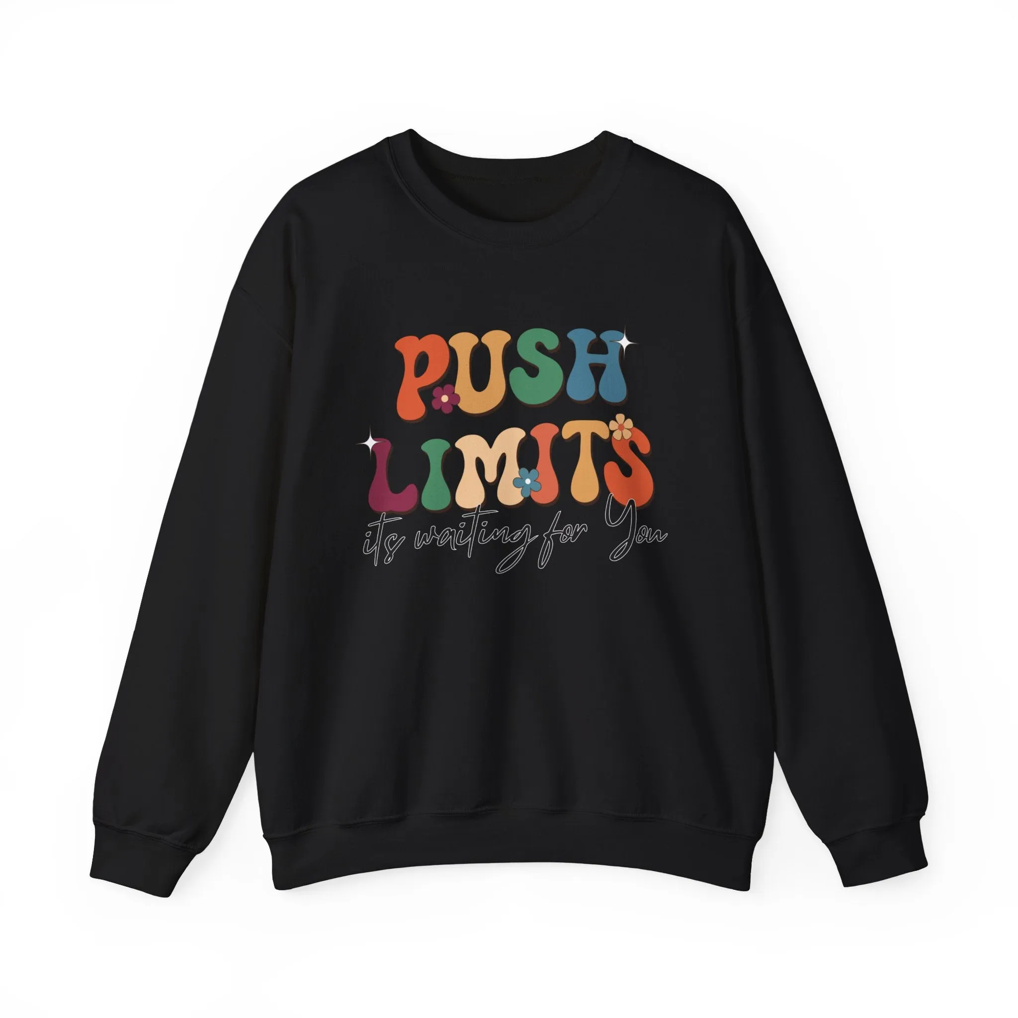 Push Limits Motivational Sweatshirt, Motivational Quotes, Inspirational Quote Shirt, Positive Sweatshirt, Motivation Men Women Shirt