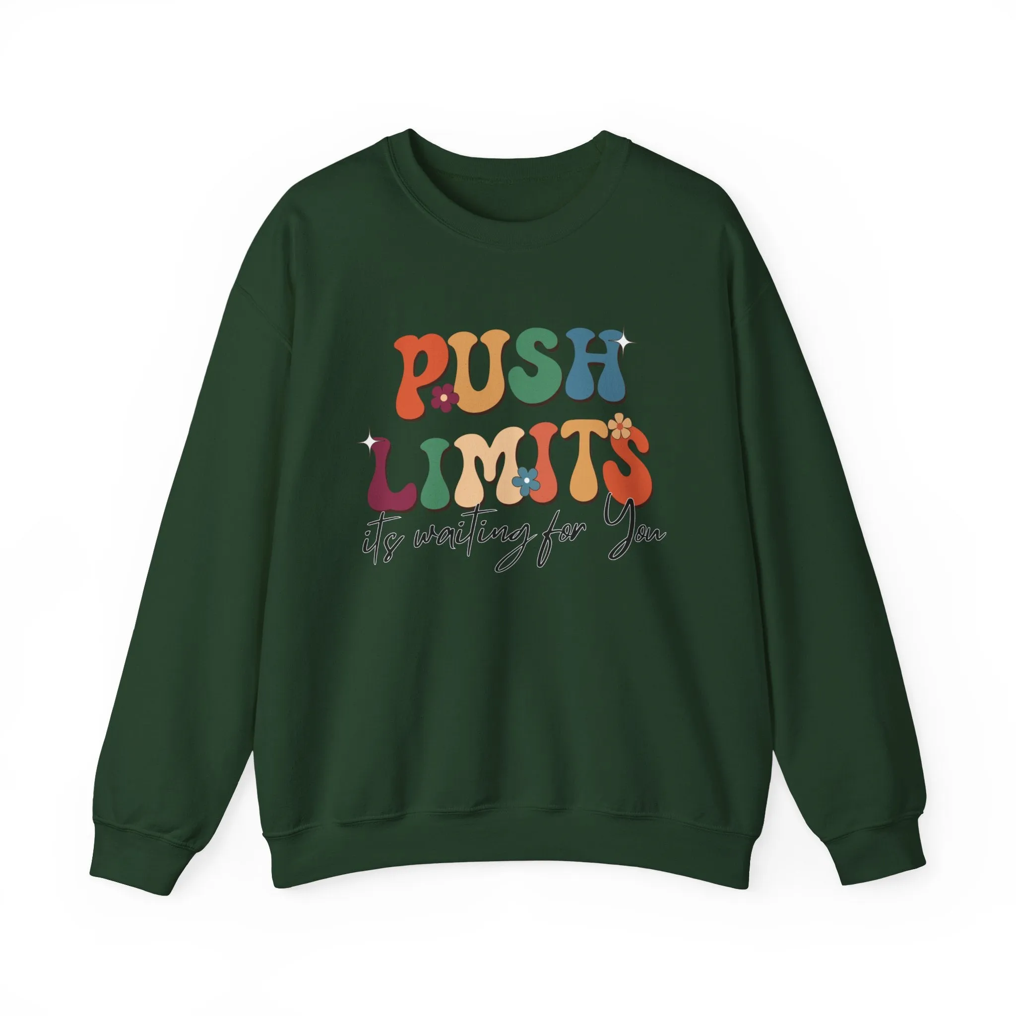 Push Limits Motivational Sweatshirt, Motivational Quotes, Inspirational Quote Shirt, Positive Sweatshirt, Motivation Men Women Shirt