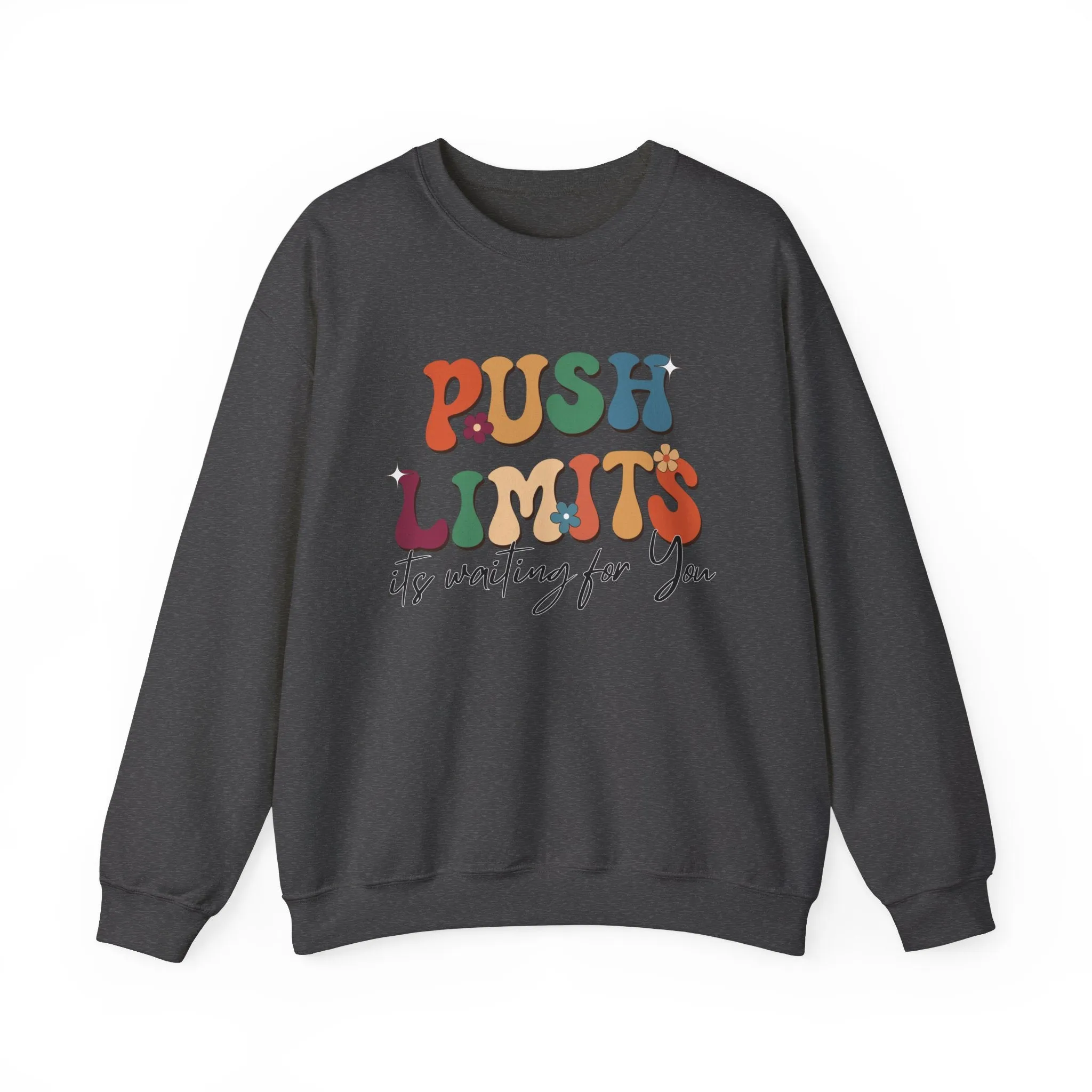 Push Limits Motivational Sweatshirt, Motivational Quotes, Inspirational Quote Shirt, Positive Sweatshirt, Motivation Men Women Shirt