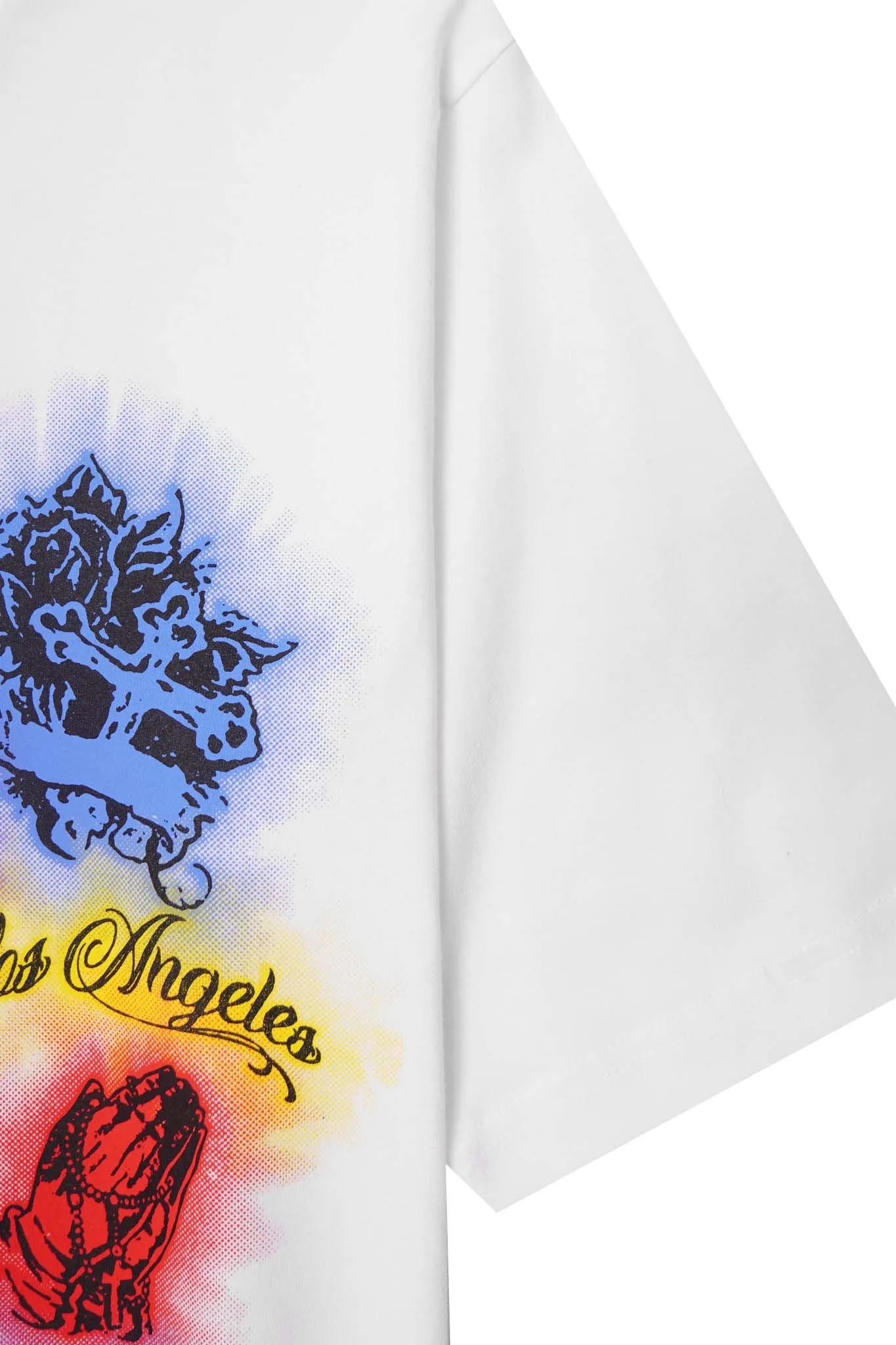 "CITY OF ANGELS" TEE IN WHITE