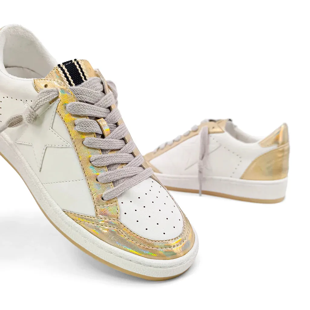 "Paz Iridescent Gold" Shu Shop Sneakers