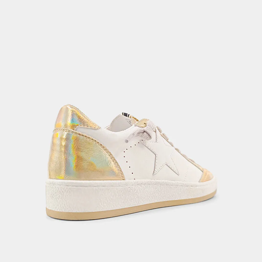 "Paz Iridescent Gold" Shu Shop Sneakers