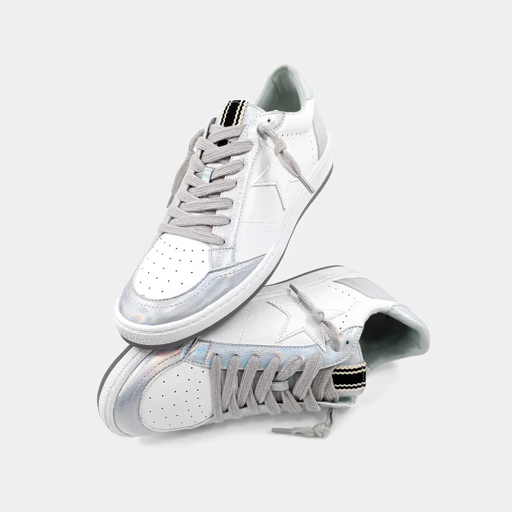 "Paz Iridescent Silver" Shu Shop Sneakers