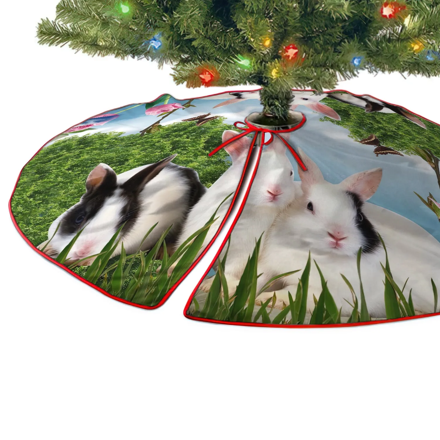 Rabbit Christmas Tree Skirt - Fuly32