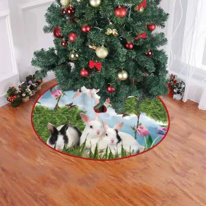 Rabbit Christmas Tree Skirt - Fuly32
