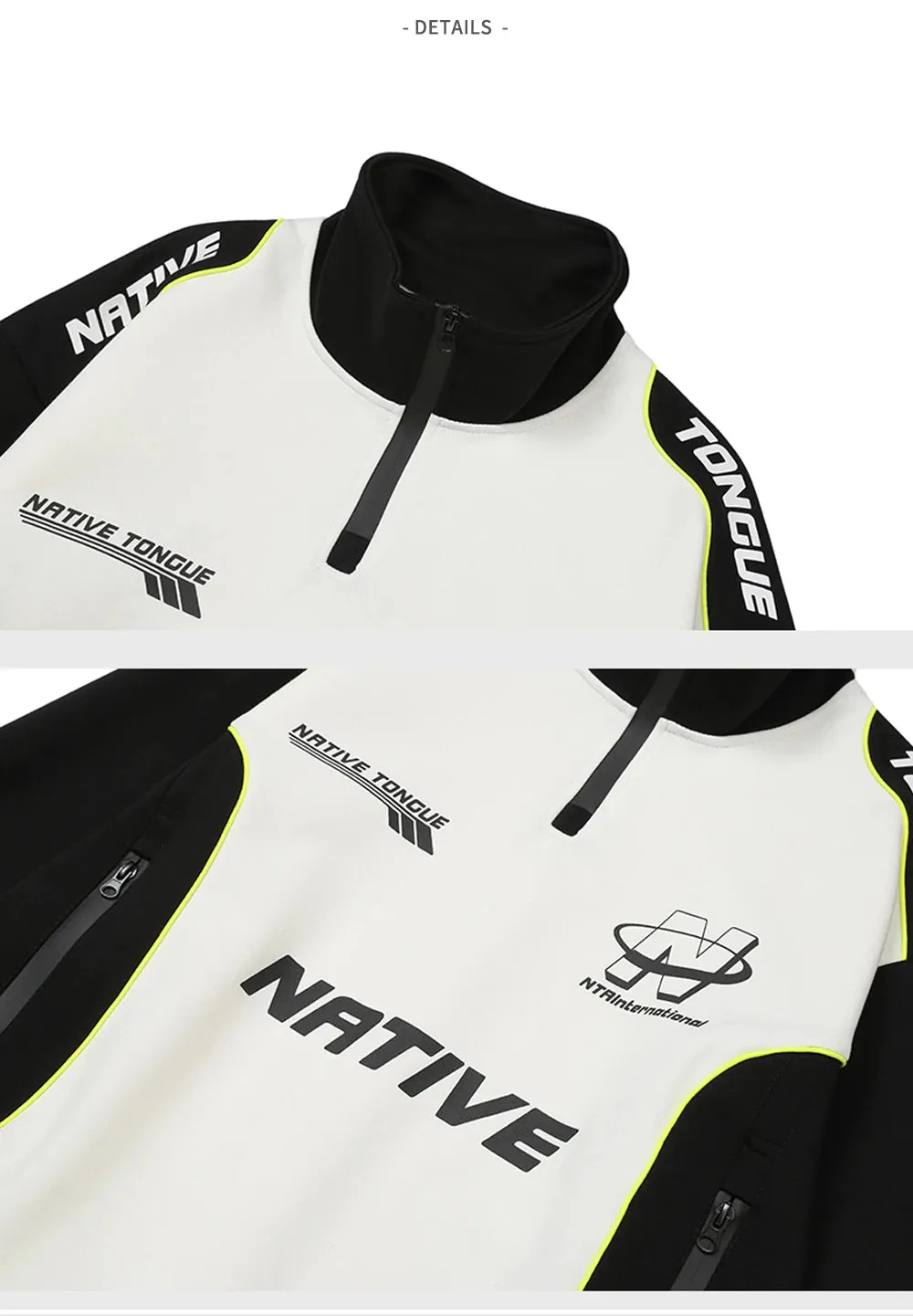 Racing Patchwork Oversize Sweatshirt