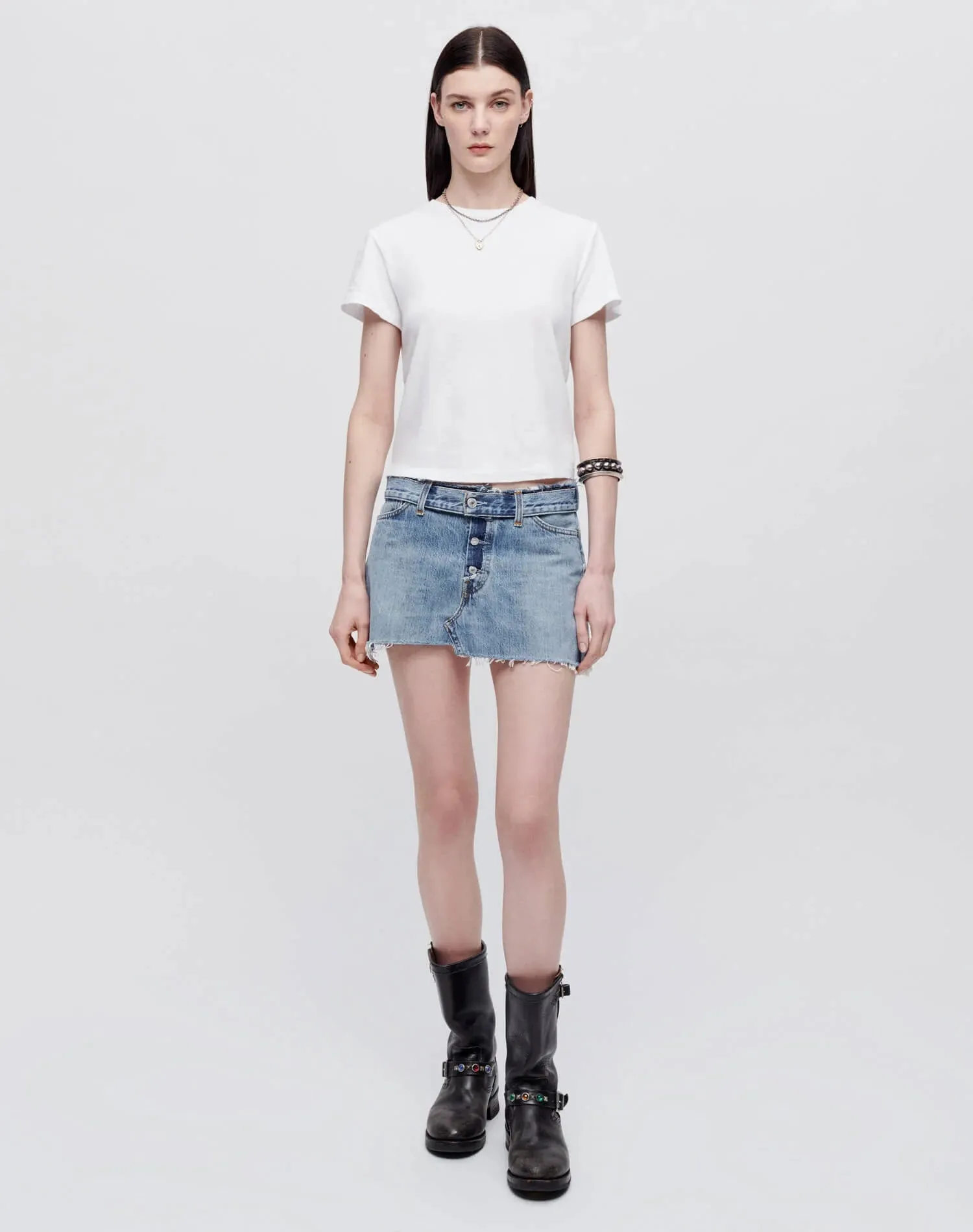Re/Done HANES CLASSIC TEE Optic White