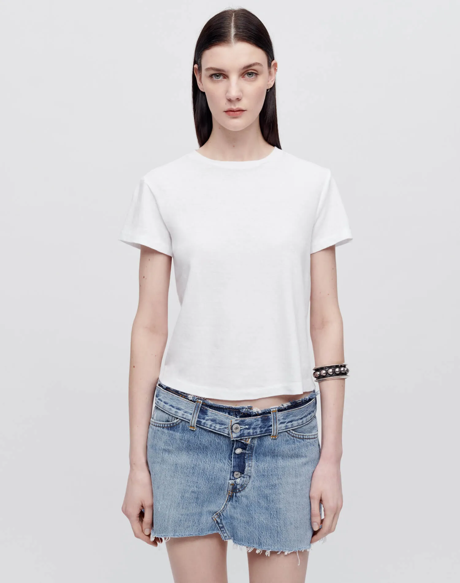 Re/Done HANES CLASSIC TEE Optic White