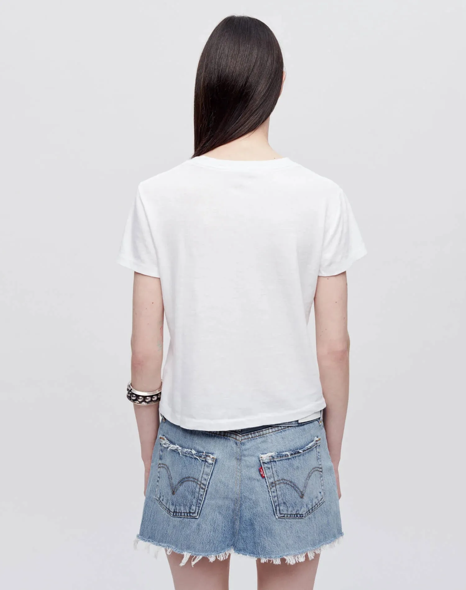 Re/Done HANES CLASSIC TEE Optic White
