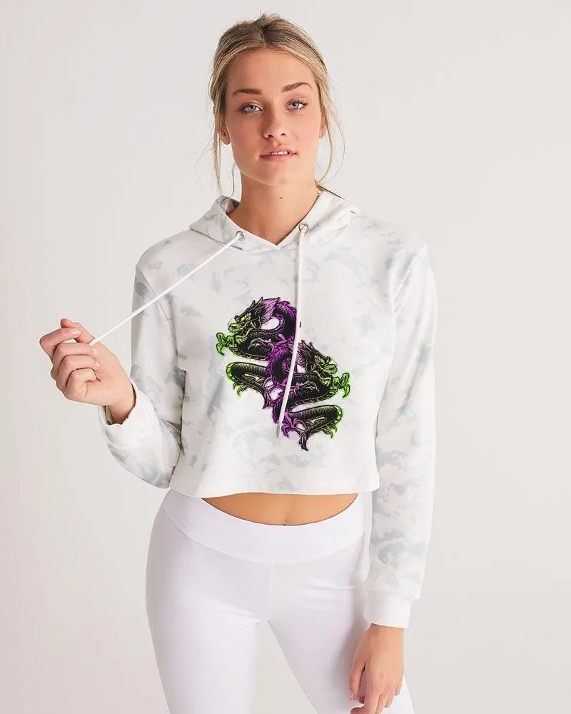 Retro Oni Women's Cropped Hoodie