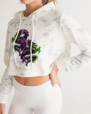 Retro Oni Women's Cropped Hoodie