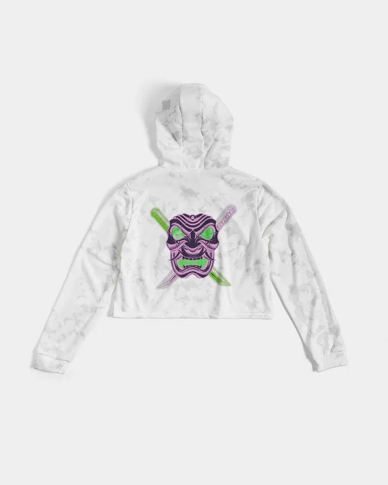 Retro Oni Women's Cropped Hoodie