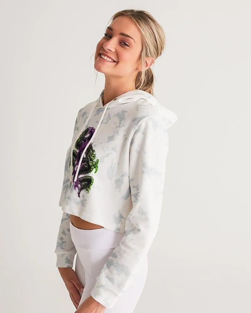Retro Oni Women's Cropped Hoodie