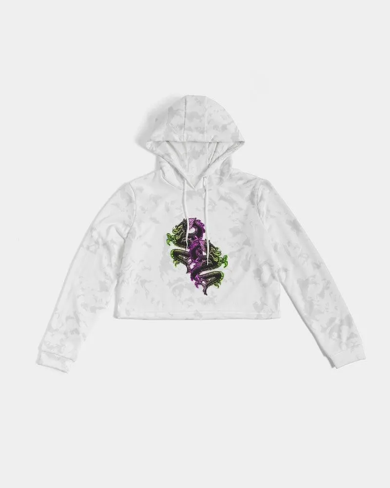 Retro Oni Women's Cropped Hoodie
