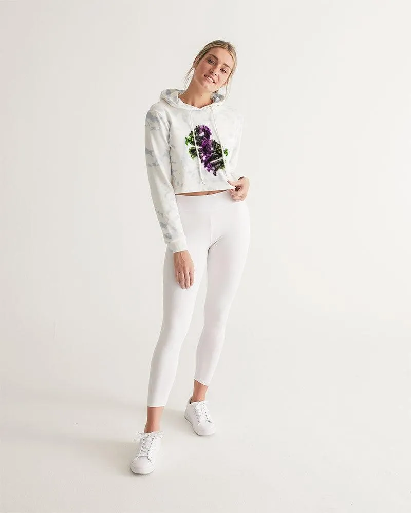 Retro Oni Women's Cropped Hoodie