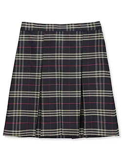 Rifle/Kaynee Girls Plaid Kick Pleat Skirt