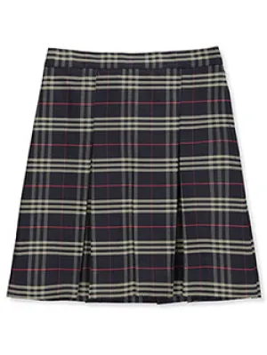 Rifle/Kaynee Girls Plaid Kick Pleat Skirt