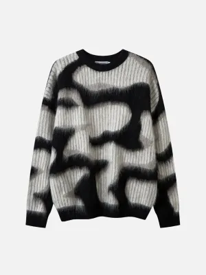 Rimiro - Contrast Mohair Sweater