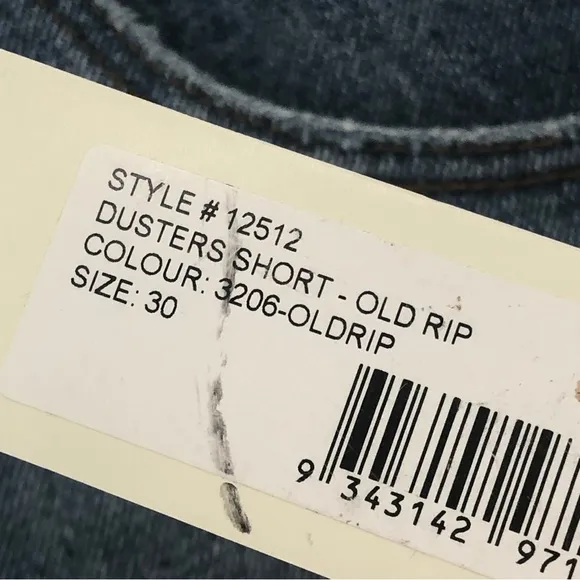 ROLLA'S 30 Dusters High Rise Slim Denim Shorts in Old Rip 0294