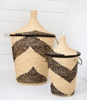 Rose & Fitzgerald  Palm Arrow Basket - Oversized