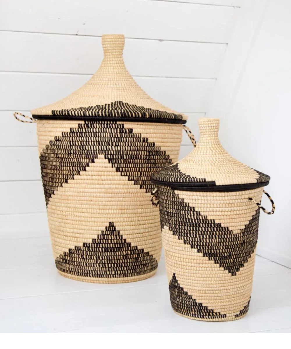 Rose & Fitzgerald  Palm Arrow Basket - Oversized