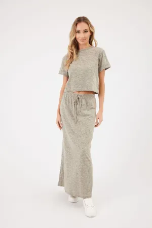 Rosie Cropped Tee - Army