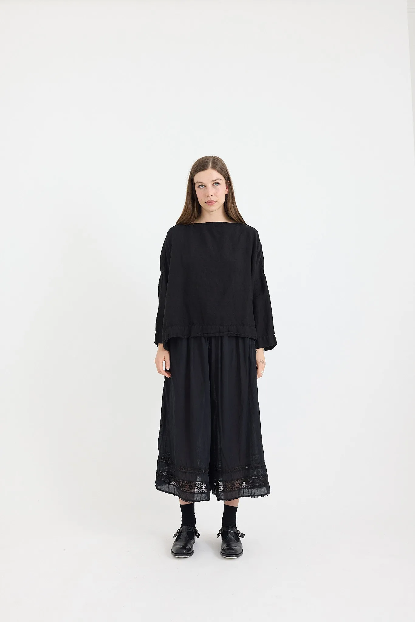 Sailor Boxy Top - Light Linen