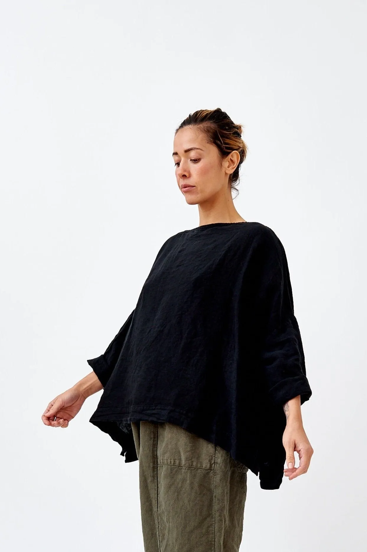Sailor Boxy Top - Light Linen
