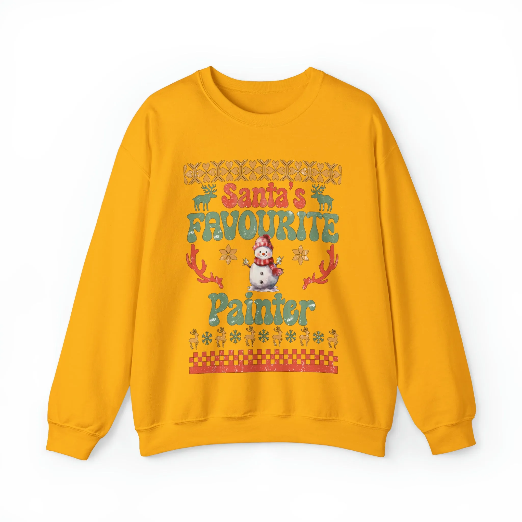 Santa's Fav Profession Painter Ugly Christmas Sweatshirt