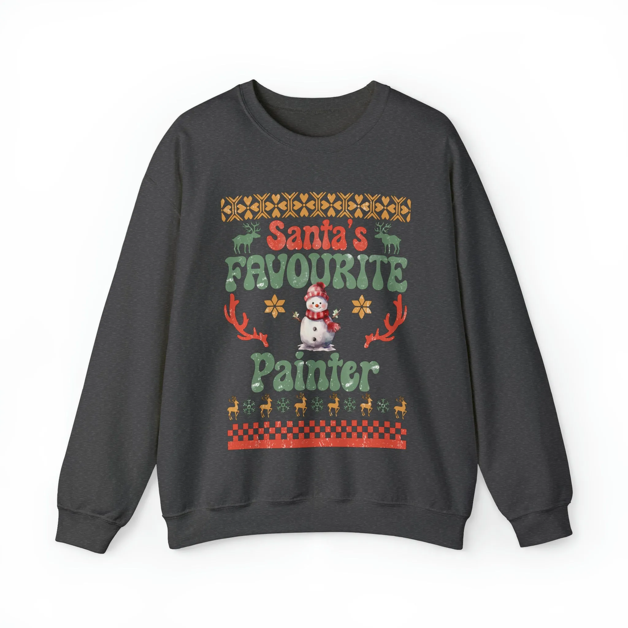 Santa's Fav Profession Painter Ugly Christmas Sweatshirt