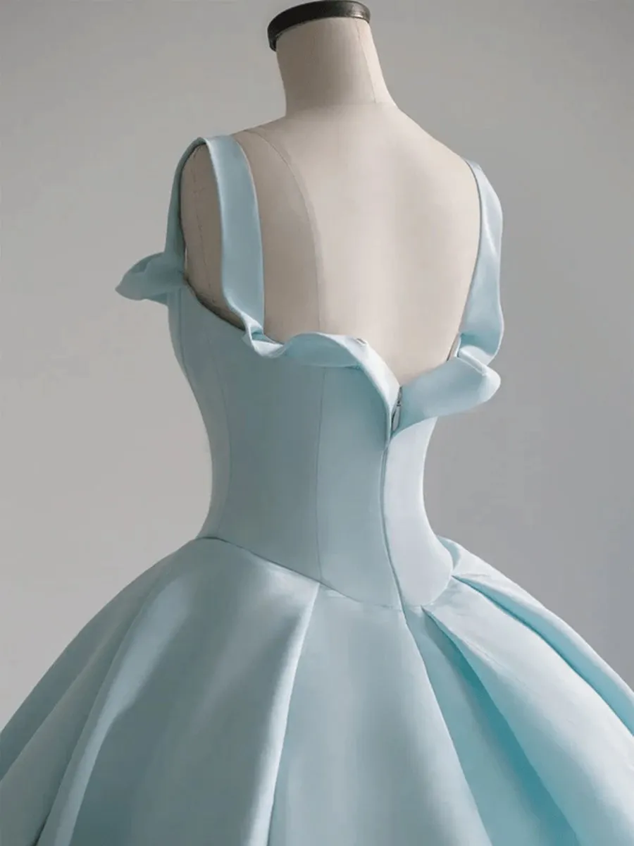 Satin Long Ball Gown Quinceanera Dresses