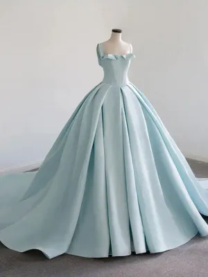 Satin Long Ball Gown Quinceanera Dresses