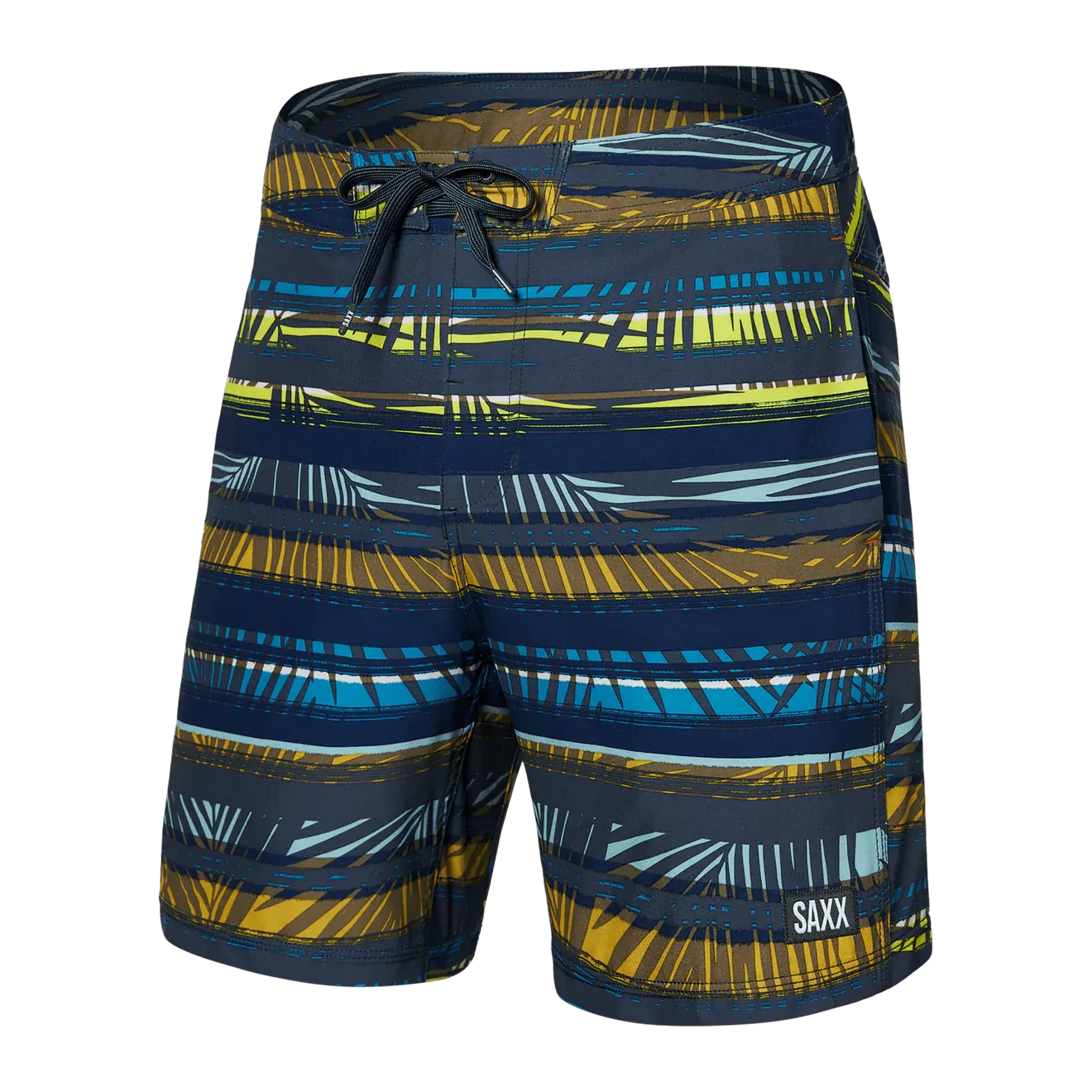 Saxx Mens Betawave 7" Swim Shorts -  Shade Stripe - Multi