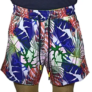 Short De Verano Estampado Para Hombre - Azul