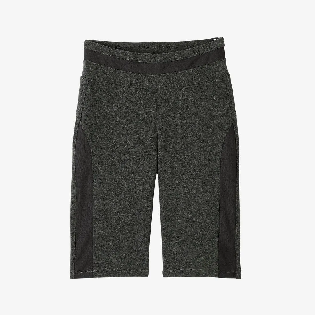 Short Fitness femme coton slim sans poche - 520 cycliste