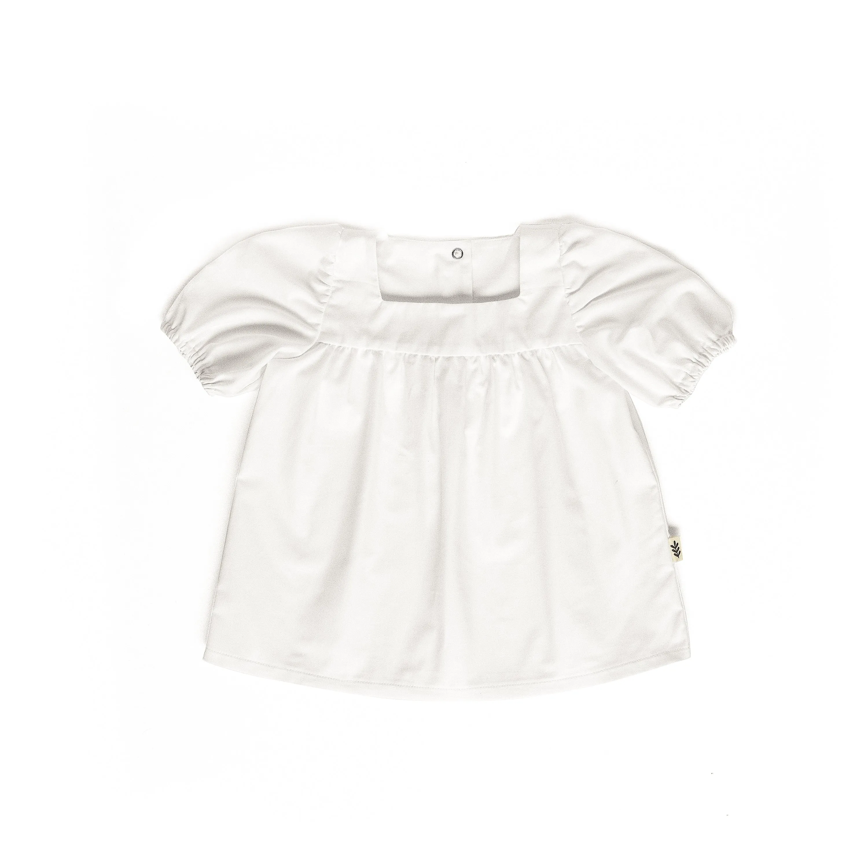 Short Puffed Sleeve Blouse - Off White