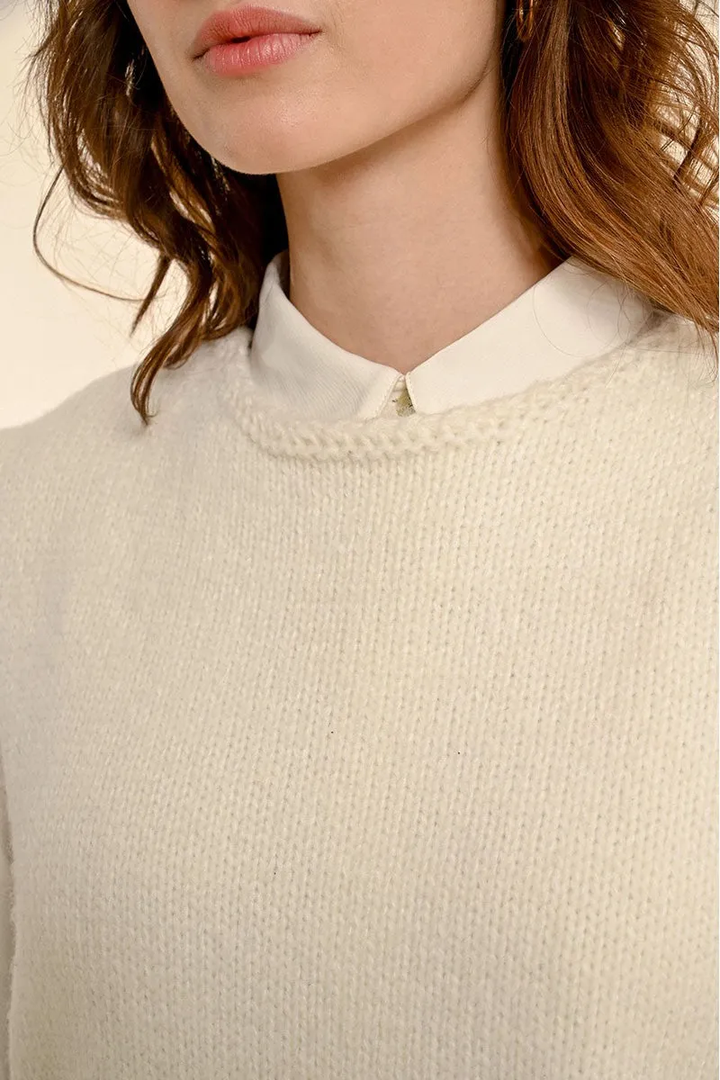 SHORT SLEEVELESS SWEATER