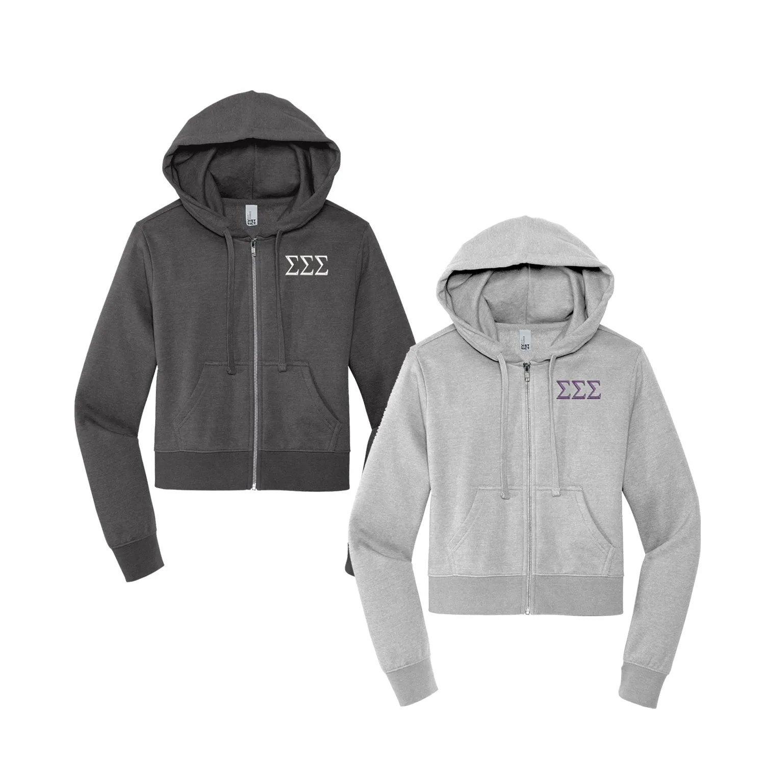 Sigma Sigma Sigma Zip Up Hoodie