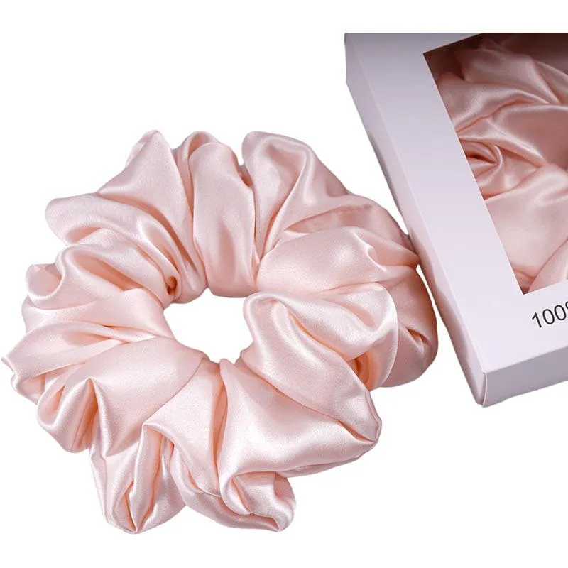 Silk Oversized Scrunchie Pink - Dropshipping