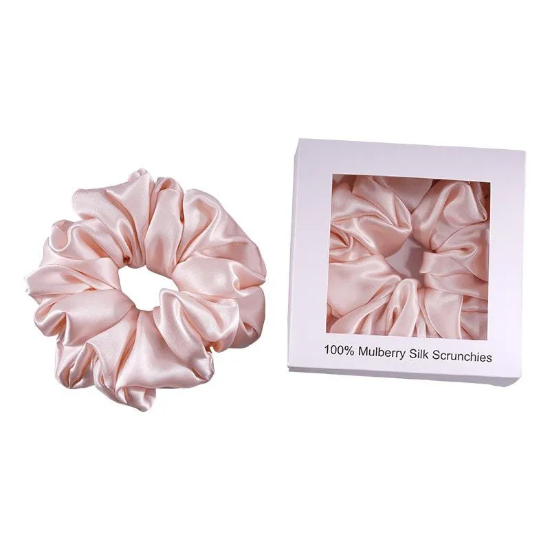 Silk Oversized Scrunchie Pink - Dropshipping
